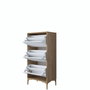 Hanah Home EB116 - 4717 Armario para Zapatos Nogal y Blanco